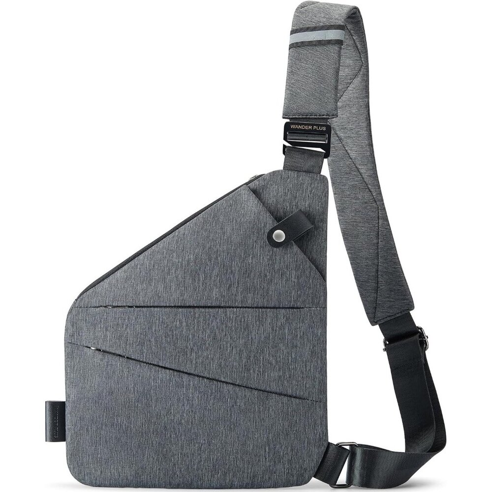 〽️Women Gray Anti Theft Crossbody Shoulder theft Design Travel Sport Work Bag
